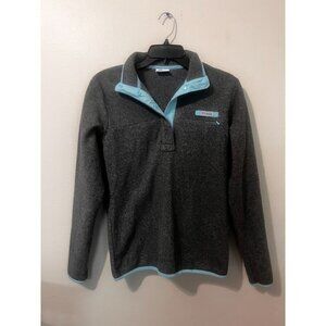 Women's Columbia PFG Gray 1/4 Snap Pullover Size S [EXCELLENT]